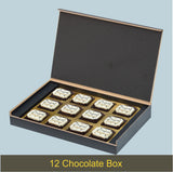 Personalized Black Congratulations Gift Box (with Printed Chocolates)