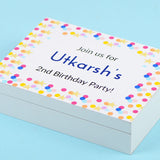 Birthday Invitation - 4 Chocolate Box - All Printed Chocolates (Sample)