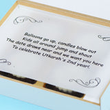 Birthday Invitation - 4 Chocolate Box - All Printed Chocolates (Sample)