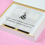 1st Birthday Return Gifts - 4 Chocolate Box - All Printed Chocolate (Sample)