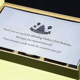 1st Birthday Return Gifts - 6 Chocolate Box - Single Printed Chocolate (Sample)