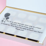 1st Birthday Return Gifts - 12 Chocolate Box - All Printed Chocolates (Minimum 10 Boxes)
