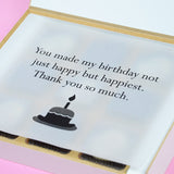 1st Birthday Return Gifts - 9 Chocolate Box - Alternate Printed Chocolate (Sample)