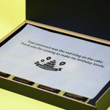 1st Birthday Return Gifts - 12 Chocolate Box - Middle Printed Chocolates (Sample)