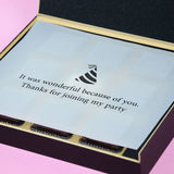 1st Birthday Return Gifts - 9 Chocolate Box - Middle Printed Chocolate (Sample)