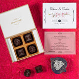 Wedding Invitations - 4 Chocolate Box - Assorted Chocolates (Minimum 10 Boxes)