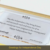 Tricolour Design Gift for Independence Day with Wrapped Chocolates