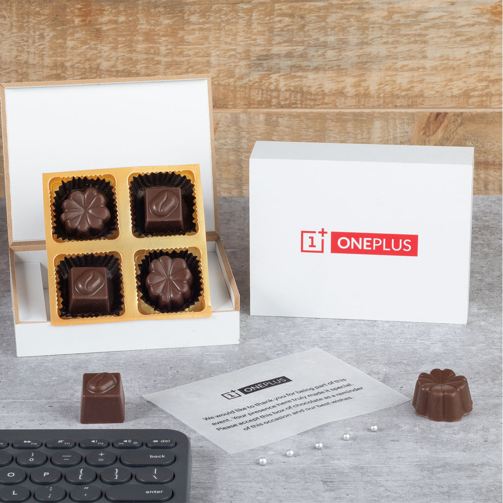 Corporate Gifts - 4 Chocolate Box - Assorted Chocolates (Minimum 10 Boxes)