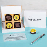 Corporate Gifts - 4 Chocolate Box - Alternate Printed Chocolates (Minimum 10 Boxes)