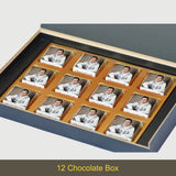 Beautiful Congratulations Gift Box and Chocolates Personalized with Photo (with Wrapped Chocolates)