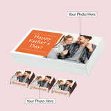 Personalised Gift for Father's Day with Photo on Wrapped Chocolates