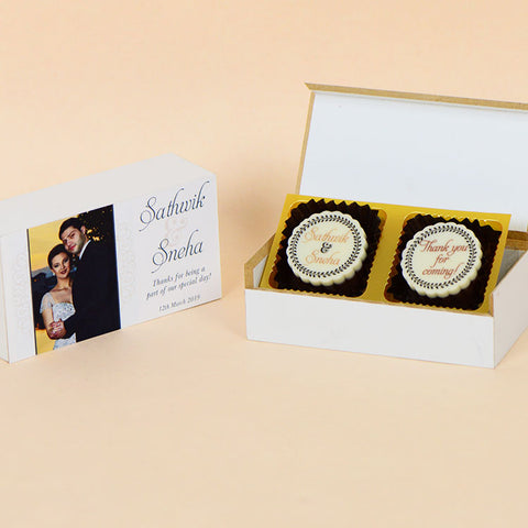 Anniversary Return Gifts - 2 Chocolate Box - All Printed Chocolates (Minimum 10 Boxes)