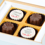 Anniversary invitations- 4 Chocolate Box - Alternate Printed Chocolates (Minimum 10 Boxes)