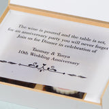 Anniversary Invitations- 4 Chocolate Box - Alternate Printed Chocolates (Sample)