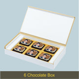 Gold Ribbon Design Personalized Congratulations Gift Box (with Printed Chocolates)