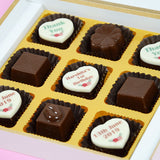 1st Birthday Return Gifts - 9 Chocolate Box - Alternate Printed Chocolate (Sample)
