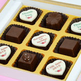 1st Birthday Return Gifts - 9 Chocolate Box - Alternate Printed Chocolates (Minimum 10 Boxes)