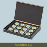 Sparkling Stars Design Thank You Gift Box with Printed Chocolates
