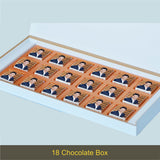 Gold Ribbon Design Personalized Congratulations Gift Box (with Wrapped Chocolates)