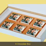 Beautiful Congratulations Gift Box Personalized with Photo (with Wrapped Chocolates)