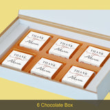 Marble Design Thank You Gift Personalized with Photo (with Wrapped Chocolates)