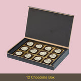 Elegant Purple Thank You Gift Box with Printed Chocolates