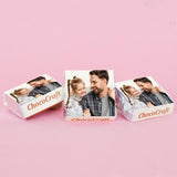 Personalised Gift for Father's Day with Photo on Wrapped Chocolates