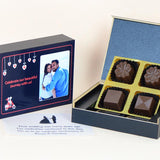 Anniversary Invitations - 4 Chocolate Box - Assorted Chocolates (Minimum 10 Boxes)