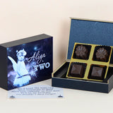 Birthday Invitations - 4 Chocolate Box - Assorted Chocolates (Sample)