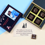 Anniversary Invitations - 4 Chocolate Box - Assorted Chocolates (Minimum 10 Boxes)