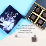Birthday Invitations - 4 Chocolate Box - Assorted Chocolates (Minimum 10 Boxes)