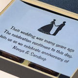 Anniversary Invitations - 4 Chocolate Box - Assorted Chocolates (Sample)