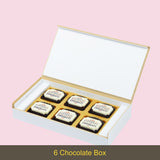 Beautiful Personalized Chocolate Gift Box (with Printed Chocolates)