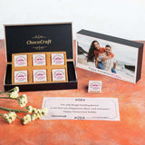 Unique Personalised Wedding Anniversary Gift Chocolate Box (With Wrapped Chocolates)