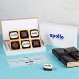 Corporate Gifts - 6 Chocolate Box - Alternate Printed Chocolates (Minimum 10 Boxes)