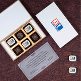 Corporate Gifts - 6 Chocolate Box - Alternate Printed Chocolates (Minimum 10 Boxes)