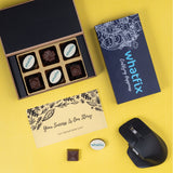 Corporate Gifts - 6 Chocolate Box - Alternate Printed Chocolates (Minimum 10 Boxes)