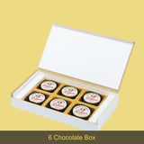 Birthday Balloons - Personalised Chocolate Gift Box (with Printed Chocolates)
