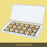 Loving Hearts - Gift with Printed Chocolates (Rakhi Pack Optional)