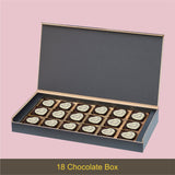 Elegant Purple Thank You Gift Box with Printed Chocolates