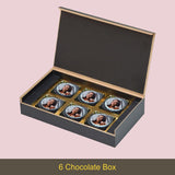 Black Floral Design Anniversary Gift Personalized with Photo (with Printed Chocolates)