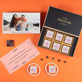 Unique Personalised Wedding Anniversary Gift Chocolate Box (With Wrapped Chocolates)