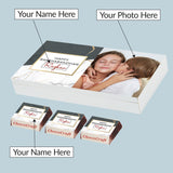 Sibling Love - Personalized Gift Box & Chocolates (Rakhi Pack Optional)