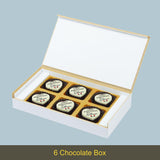 Cute Floral Design Anniversary Gift Box Personalized with Photo (with Printed Chocolates)