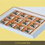 Beautiful Congratulations Gift Box Personalized with Photo (with Wrapped Chocolates)