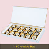 Romantic Gift Box with Chocolates Personalized with Photo (with Printed Chocolates)