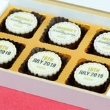 Birthday Invitations - 6 Chocolate Box - All Printed Chocolates (Sample)