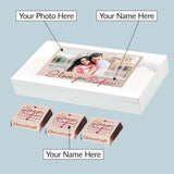 I Love You Chocolate Gift Box Personalised with Photo (with Wrapped Chocolates)