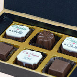 Birthday Invitations - 6 Chocolate Box - Alternate Printed Chocolates (Sample)