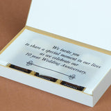 Anniversary Invitations - 6 Chocolate Box - Alternate Printed Chocolates (Minimum 10 Boxes)